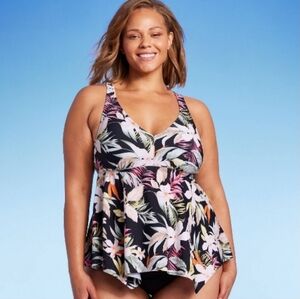 #1022 Kona sol women's swimsuit  top tankini  floral print